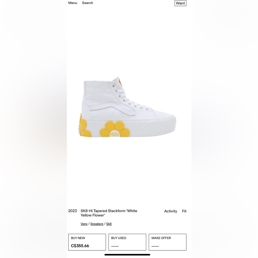 Vans stack form high top